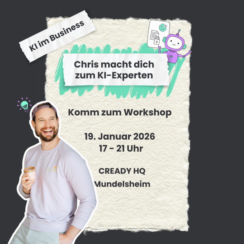 KI-Workshop CREADY mit Chris Januar 2026